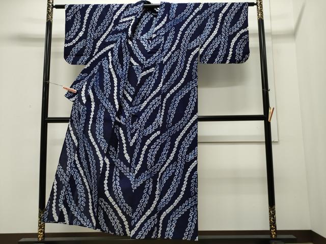 平和屋着物∴夏物 浴衣 有松鳴海絞り 吉祥文 綿 逸品 CAAW5060dy