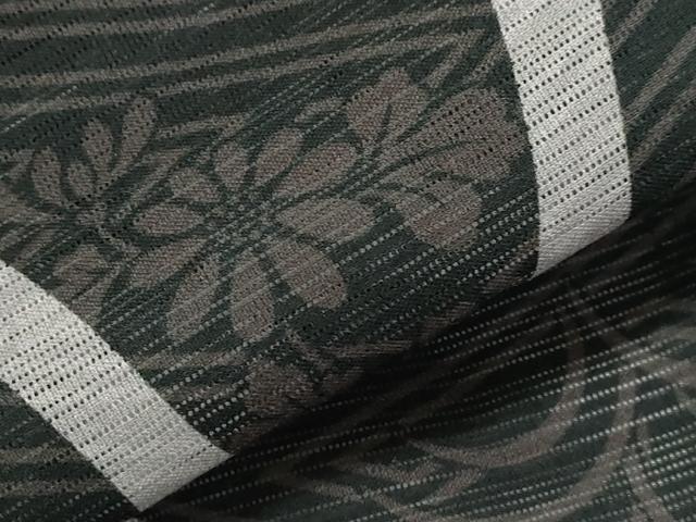 平和屋着物∴夏物　浴衣　変わり綿絽　鮎　夢工房　綿　逸品　CAAW5067dy