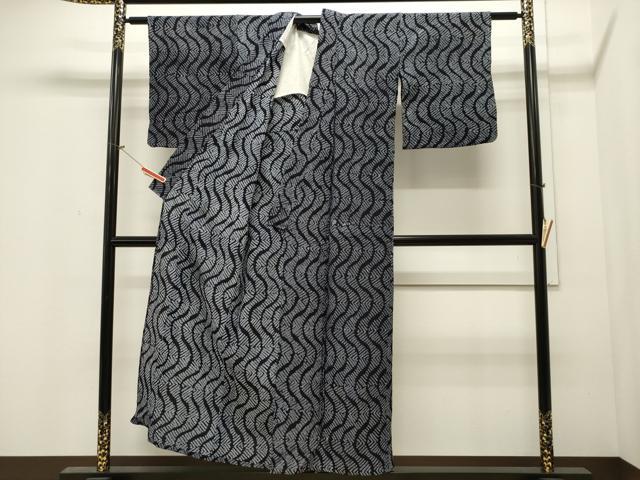 平和屋着物∴夏物 浴衣 有松鳴海絞り 吉祥文 綿 逸品 CAAW5074dy