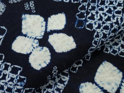 平和屋着物∴夏物　浴衣　有松鳴海絞り　枝花文　綿　逸品　CAAW5089dy