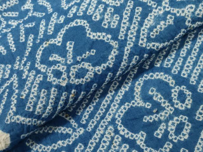 平和屋着物∴夏物 浴衣 有松鳴海絞り 草花文 高島屋扱い 綿 逸品 CAAW5092dy