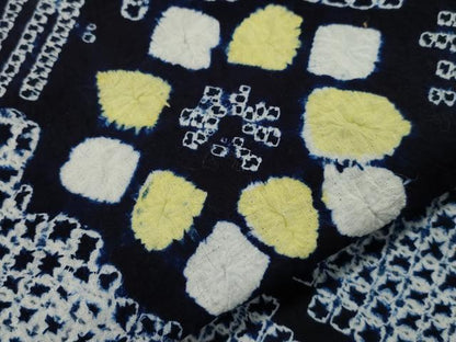 平和屋着物∴夏物 浴衣 有松鳴海絞り 花繋ぎ文 綿 逸品 CAAW5095dy