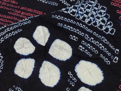 平和屋着物∴夏物 浴衣 有松鳴海絞り 流水花文 綿 逸品 CAAW5101dy