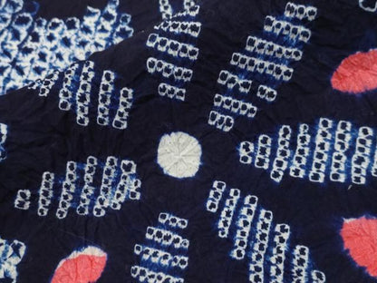 平和屋着物∴夏物 浴衣 有松鳴海絞り 花唐草文 綿 逸品 CAAW5103dy