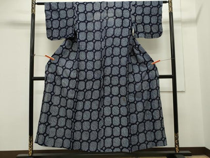 平和屋着物∴夏物 浴衣 有松鳴海絞り 吉祥文 綿 逸品 CAAW5111dy