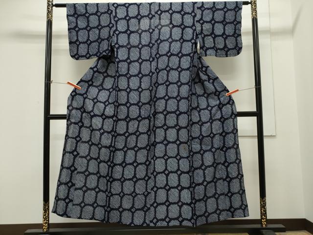 平和屋着物∴夏物 浴衣 有松鳴海絞り 吉祥文 綿 逸品 CAAW5111dy