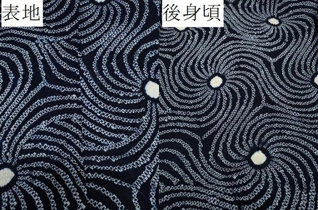 平和屋着物∴夏物 浴衣 有松鳴海絞り 渦巻き文 綿 逸品 CAAW5113dy