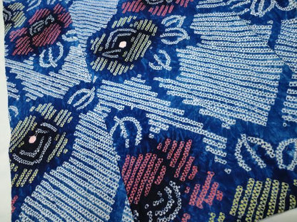 平和屋着物∴夏物 浴衣 有松鳴海絞り 草花文 綿 逸品 CAAW5115dy