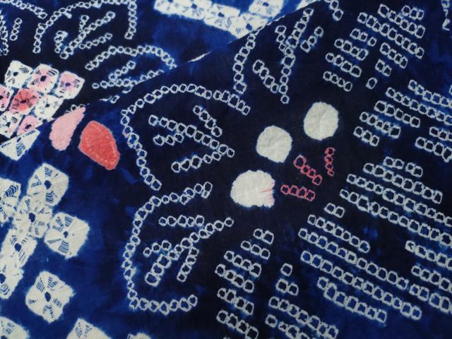 平和屋着物∴夏物 浴衣 有松鳴海絞り 菱花文 綿 逸品 未使用 CAAW5116dy