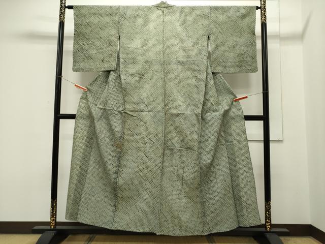 平和屋着物∴夏物 浴衣 有松鳴海絞り 蜘蛛絞り 綿 逸品 CAAW5117dy