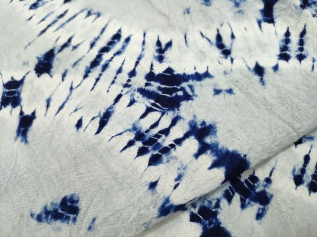 平和屋着物∴夏物　浴衣　有松鳴海絞り　吉祥文　綿　逸品　CAAW5124dy