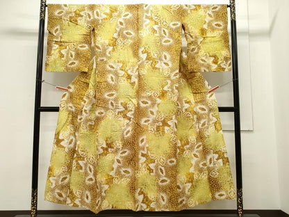 平和屋着物∴夏物 浴衣 有松鳴海絞り 草花文 綿 逸品 CAAW5125dy