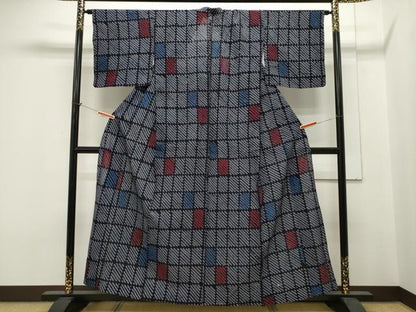 平和屋着物∴夏物 浴衣 有松鳴海絞り 吉祥文 綿 逸品 CAAW5131dy