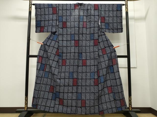 平和屋着物∴夏物 浴衣 有松鳴海絞り 吉祥文 綿 逸品 CAAW5131dy