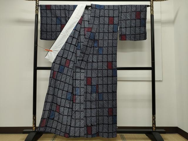 平和屋着物∴夏物 浴衣 有松鳴海絞り 吉祥文 綿 逸品 CAAW5131dy