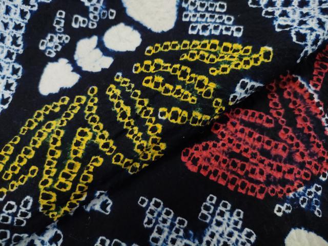 平和屋着物∴夏物 浴衣 有松鳴海絞り 笹竹文 綿 逸品 未使用 CAAW5132dy