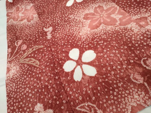 平和屋着物∴夏物 浴衣 有松鳴海絞り 舞花文 綿 逸品 CAAW5133dy