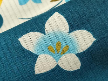 平和屋着物∴夏物 綿紅梅 浴衣 雪輪花文 綿 逸品 CAAW5145dy
