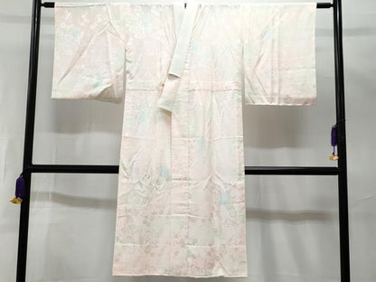 平和屋着物■長襦袢　無双仕立て　御所車花文　暈し染め　正絹　逸品　CAAW5407fb
