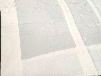 平和屋着物■長襦袢　無双仕立て　御所車花文　暈し染め　正絹　逸品　CAAW5407fb