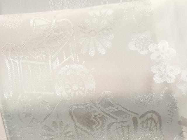 平和屋着物■長襦袢　無双仕立て　御所車花文　暈し染め　正絹　逸品　CAAW5407fb