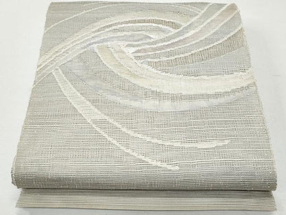 平和屋着物＊夏物 八寸名古屋帯 抽象文 正絹 逸品 CAAW5468fb