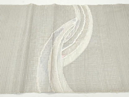 平和屋着物＊夏物 八寸名古屋帯 抽象文 正絹 逸品 CAAW5468fb
