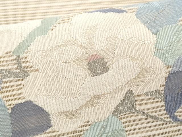 平和屋着物＊夏物 八寸名古屋帯 絽綴れ 枝花文 金銀糸 正絹 逸品 CAAW5470fb