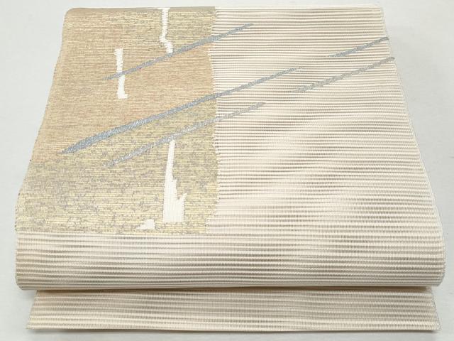 平和屋着物＊夏物 八寸名古屋帯 絽綴れ 短冊吉祥文 正絹 逸品 CAAW5471fb