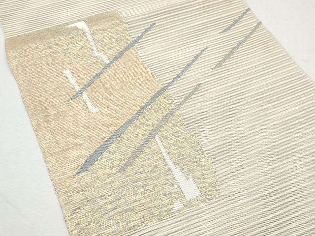 平和屋着物＊夏物 八寸名古屋帯 絽綴れ 短冊吉祥文 正絹 逸品 CAAW5471fb