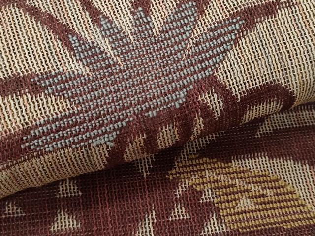 平和屋着物＊夏物 八寸名古屋帯 草木文 正絹 逸品 CAAW5478fb