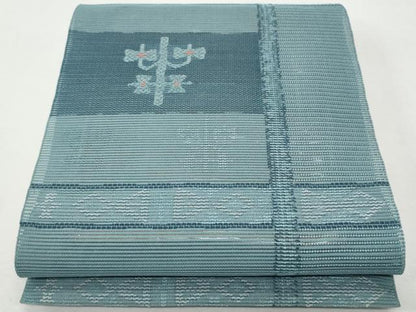 平和屋着物＊夏物 八寸名古屋帯 格子吉祥文 正絹 逸品 CAAW5481fb