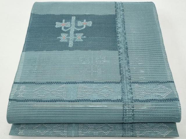 平和屋着物＊夏物 八寸名古屋帯 格子吉祥文 正絹 逸品 CAAW5481fb