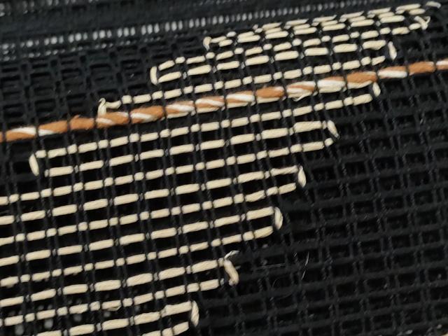 平和屋着物＊夏物 八寸名古屋帯 羅 霞吉祥文 黒地 正絹 逸品 CAAW5482fb