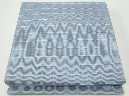 平和屋着物＊夏物 八寸名古屋帯 絽綴れ よろけ縞 淡藤色 正絹 逸品 CAAW5484fb