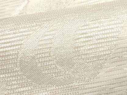 平和屋着物＊夏物 九寸名古屋帯 駒刺繍 籬流水桔梗文 銀糸 正絹 逸品 CAAW5501fb