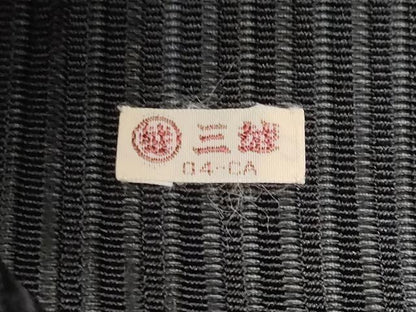 平和屋着物＊夏物 九寸名古屋帯 絽綴れ 吉祥文 黒地 金糸 三越扱い 正絹 逸品 CAAW5504fb