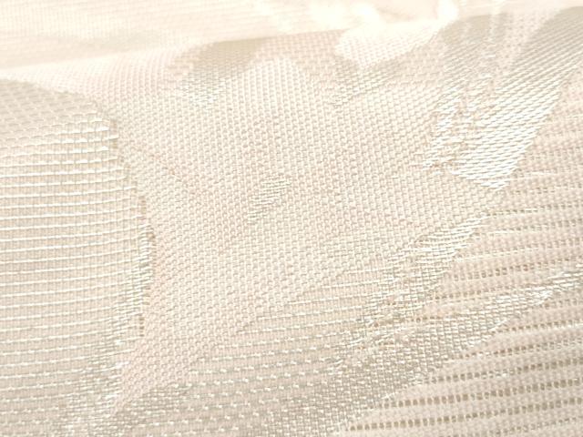 平和屋着物＊夏物 九寸名古屋帯 秋草文 銀糸 正絹 逸品 CAAW5507fb