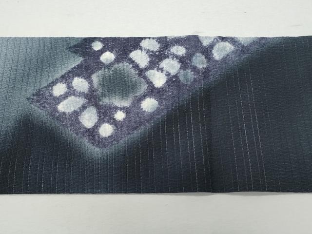 平和屋着物＊夏物 九寸名古屋帯 絞り 絽縮緬 舞花文 正絹 逸品 CAAW5510fb
