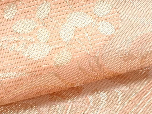平和屋着物＊夏物 九寸名古屋帯 流水籬文 金糸 正絹 逸品 CAAW5513fb