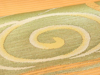 平和屋着物＊夏物 九寸名古屋帯 流水文 金銀糸 正絹 逸品 CAAW5515fb