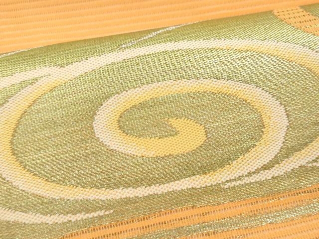 平和屋着物＊夏物 九寸名古屋帯 流水文 金銀糸 正絹 逸品 CAAW5515fb