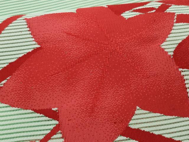 平和屋着物＊夏物 八寸名古屋帯 絽綴れ 楓 正絹 逸品 CAAW5517fb
