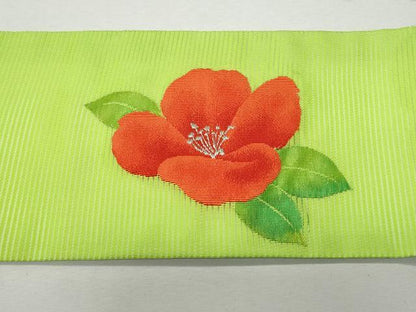 平和屋着物＊夏物 九寸名古屋帯 枝花文 銀糸 正絹 逸品 CAAW5519fb