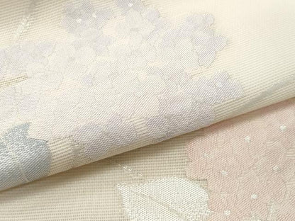 平和屋着物＊夏物 九寸名古屋帯 紫陽花 銀糸 正絹 逸品 CAAW5524fb