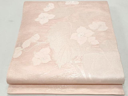 平和屋着物＊夏物 太鼓柄 本袋帯 蔦の葉花文 銀糸 正絹 逸品 CAAW5567fb