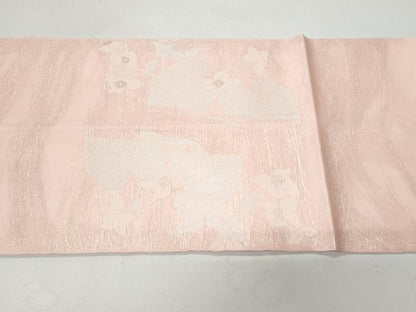 平和屋着物＊夏物 太鼓柄 本袋帯 蔦の葉花文 銀糸 正絹 逸品 CAAW5567fb
