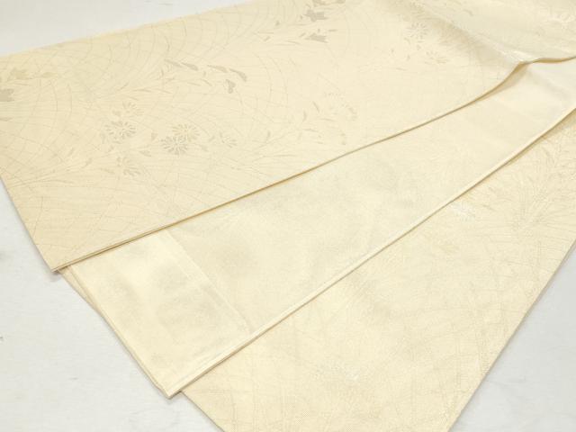 平和屋着物＊夏物 六通柄袋帯 枝花文 金銀糸 正絹 逸品 CAAW5570fb