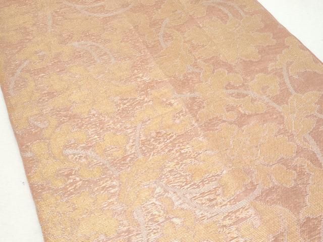 平和屋着物＊夏物 織物一筋名門 織悦 全通柄 本袋帯 花唐草文 金銀糸 関西仕立て 正絹 逸品 CAAW5573fb
