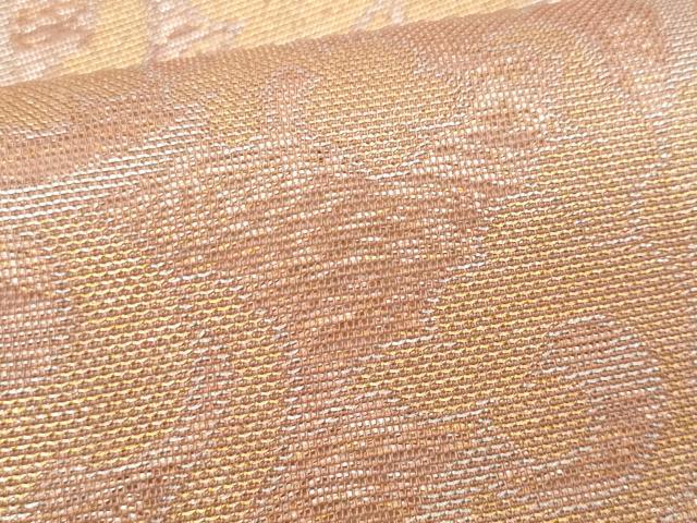 平和屋着物＊夏物 織物一筋名門 織悦 全通柄 本袋帯 花唐草文 金銀糸 関西仕立て 正絹 逸品 CAAW5573fb